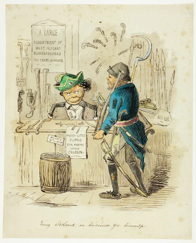 Young Ireland in Business for Himself by John Leech, painting, 1850-1859