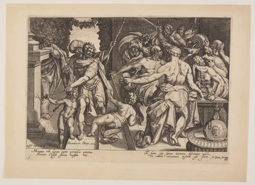 Wine, from The Powers that Rule the World by Zacharias Dolendo, print, 1595-1596