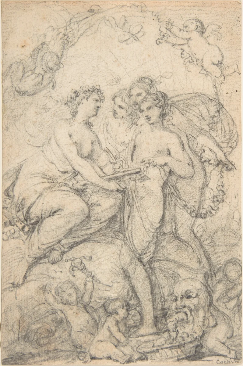 Design for a Book Illustration by Charles Nicolas Cochin II, drawing, 1730-1790