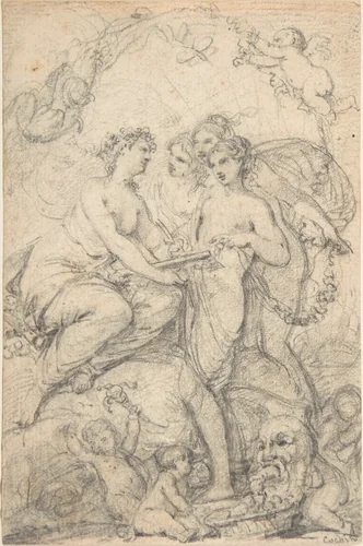 Design for a Book Illustration by Charles Nicolas Cochin II, drawing, 1730-1790