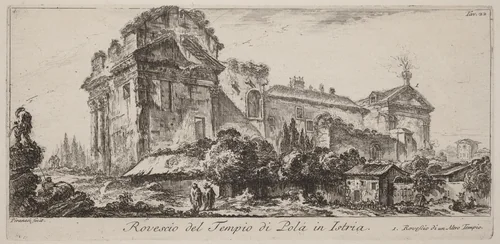Rovescio del Tempio di Pola in Istria by Giovanni Battista Piranesi, portfolio, 1748
