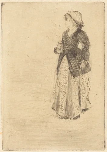 The Actress Ellen Andrée by Edgar Degas, print, 1879