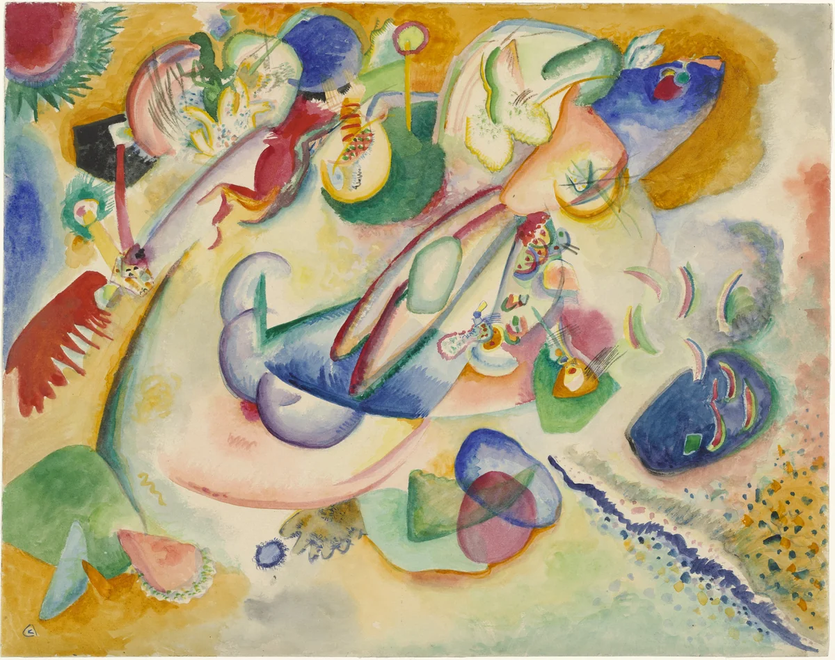 Improvisation by Wassily Kandinsky, drawing, 1914