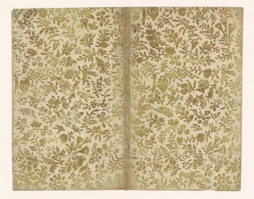 Blad met bloemen en vruchten by anonymous, other, 1780-1820