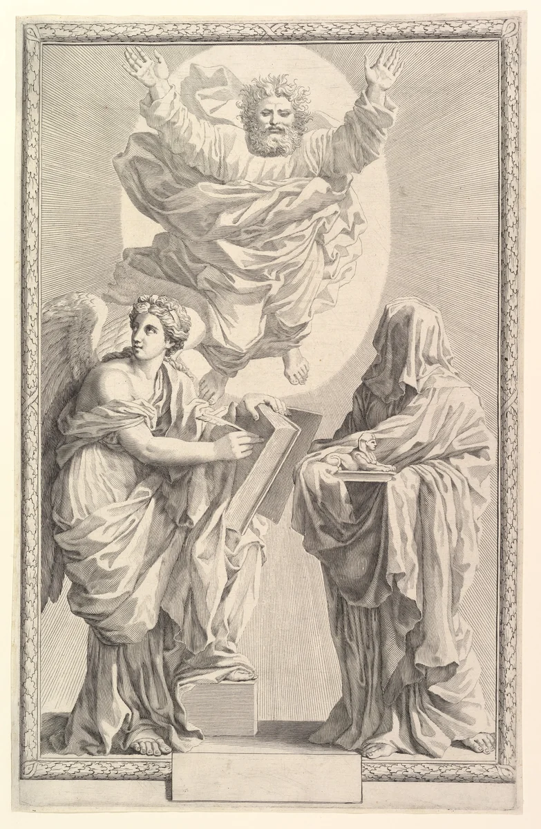 Frontispiece to the Bible by Claude Mellan, print, 1642