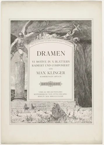 Dramas, Opus IX (Dramen, Opus IX) by Max Klinger, print, 1883