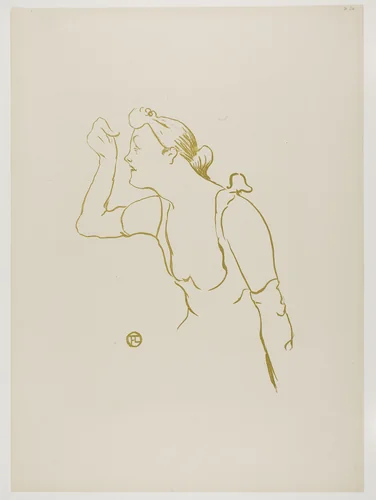Paula Brébion, from Le Café-Concert by Henri de Toulouse-Lautrec, print, 1893