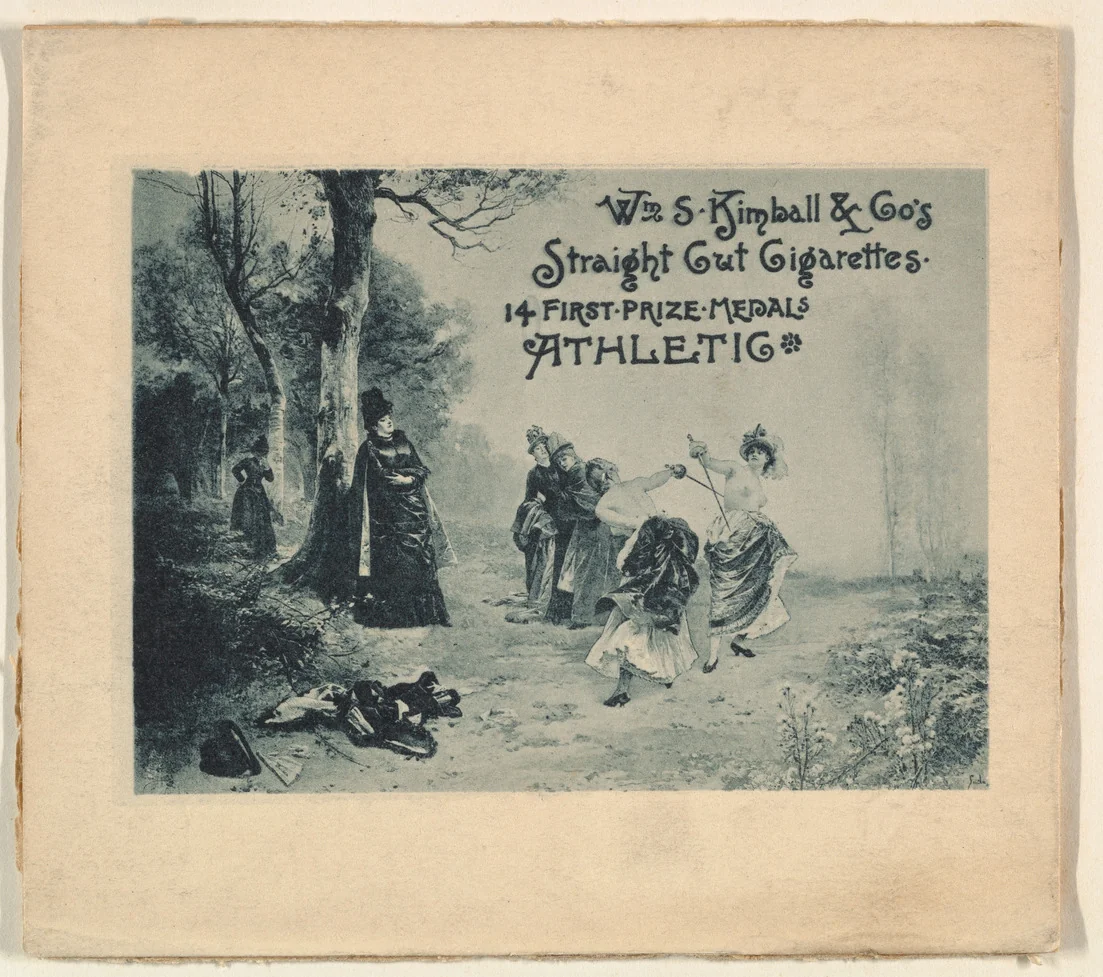 Athletic, from the Sports and Art Subjects series (N197) issued by Wm. S. Kimball & Co. by William S. Kimball & Company, print, 1886-1893
