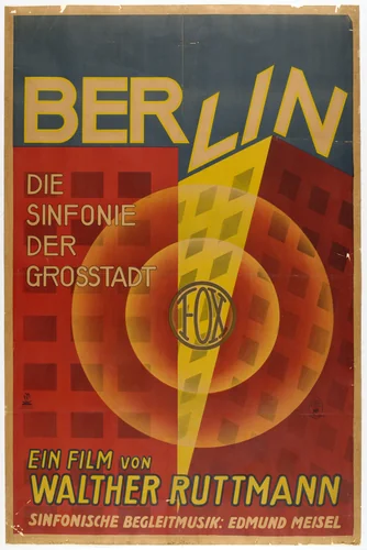 Poster for Berlin, Die Sinfonie der Grosstadt (Berlin, Symphony of the Metropolis) by Unidentified Artist, design, 1927