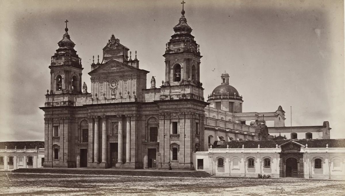 Cathedral, Guatemala by Eadweard Muybridge, photograph, 1875