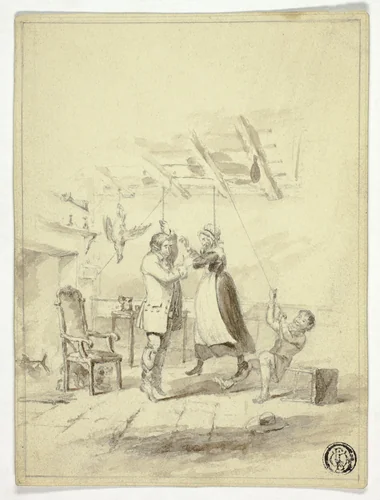 The Hanging by Abraham Cooper, drawing, 1817-1868