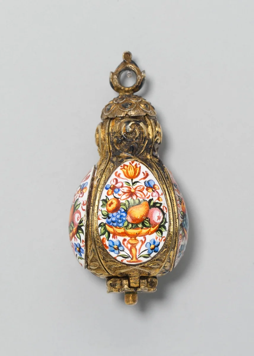 Pomander by German or Dutch, metalwork, 1625-1675