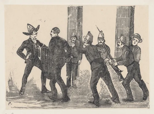 Execution of Jesus Bruno Martinez by José Guadalupe Posada, print, 1887-1897