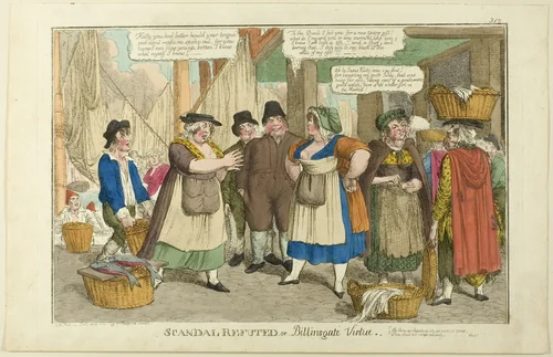 Scandal Refuted or Billingsgate Virtue by Charles Williams, print, 1796-1809
