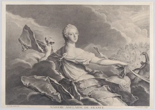 Madame Adelaide de France by Jacques Firmin Beauvarlet, print, 1756