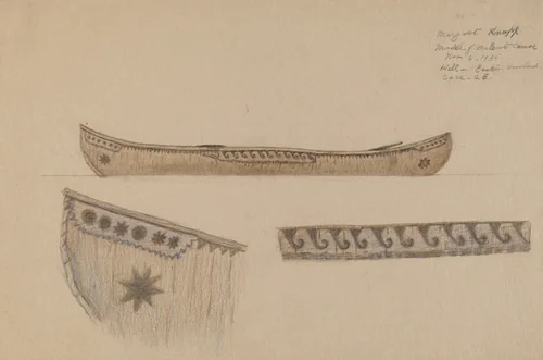 Model of Canoe by Margaret Knapp, index of american design, 1935