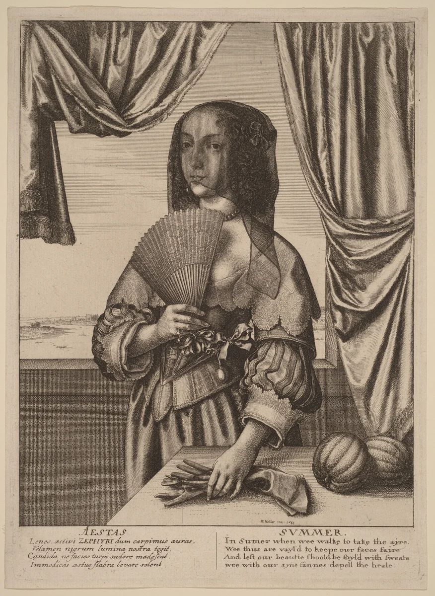 Summer by Wenceslaus Hollar, print, 1641