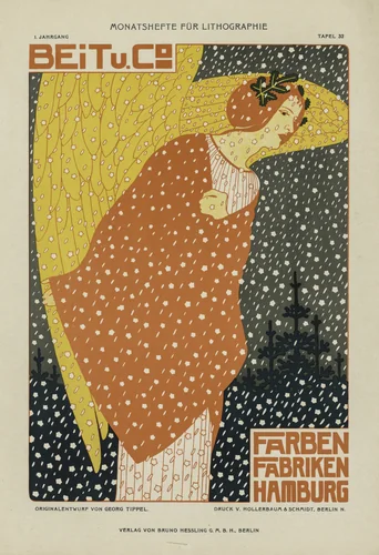 Angel in the Snow by Georg Tippel, print
