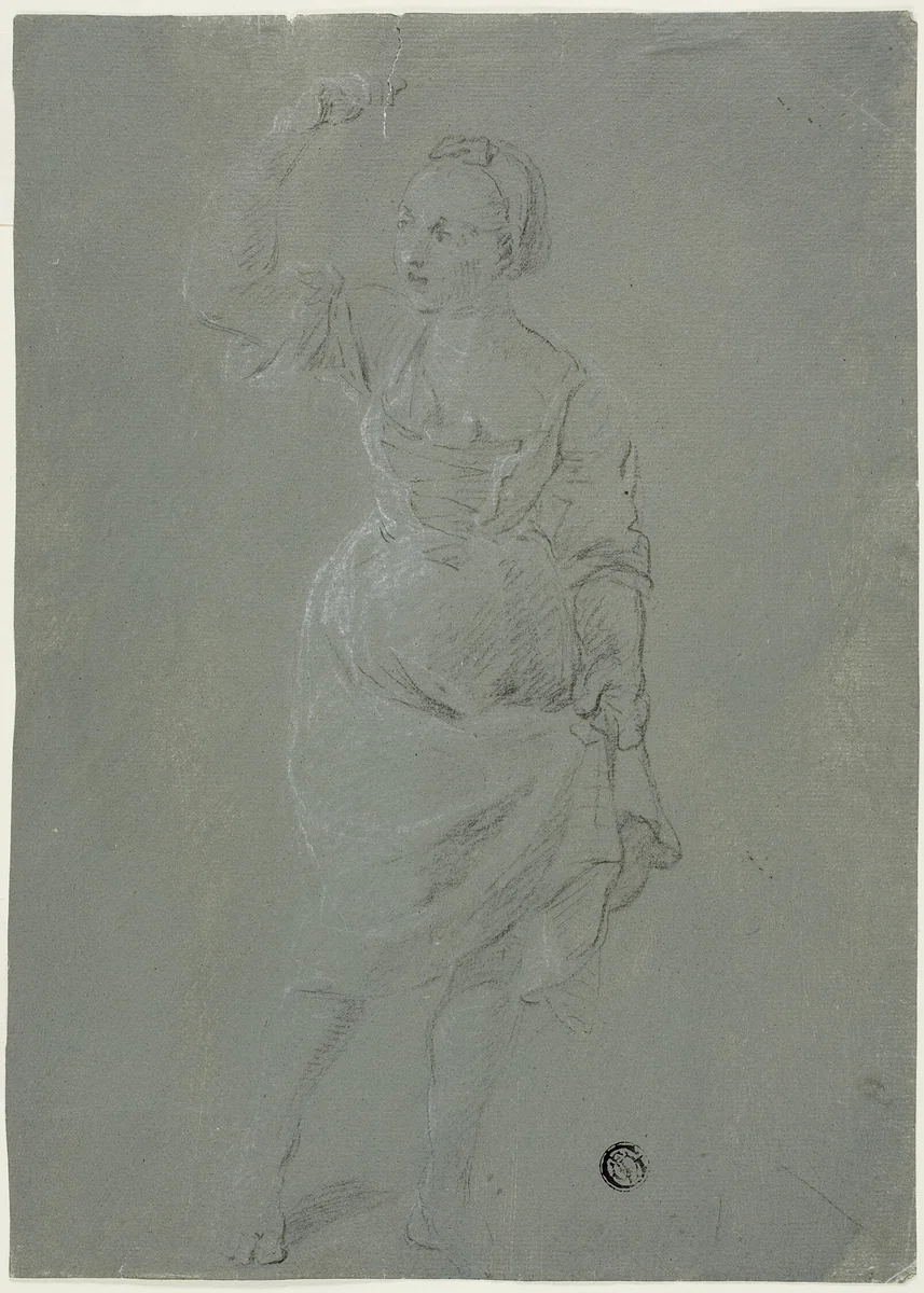 Dancing Woman by Pierre-Jacques Volaire, drawing, 1749-1799