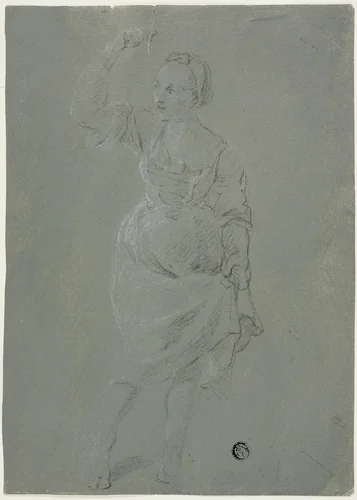 Dancing Woman by Pierre-Jacques Volaire, drawing, 1749-1799