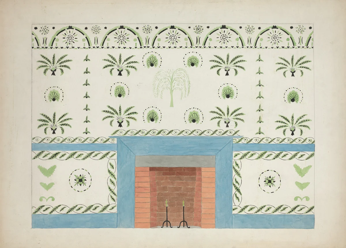 Wall Stencil (copy) by Ray Holden, index of american design, 1936