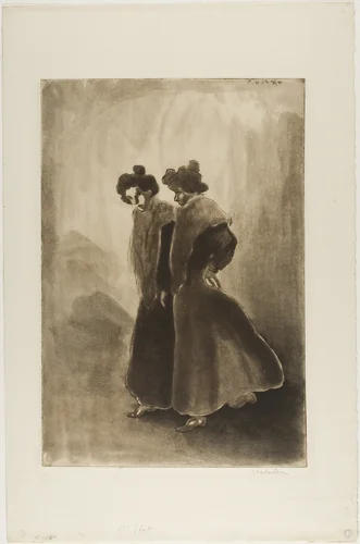 Two Women by Théophile Alexandre Steinlen, print, 1902