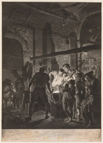 The Blacksmith by Richard Earlom, print, 1771