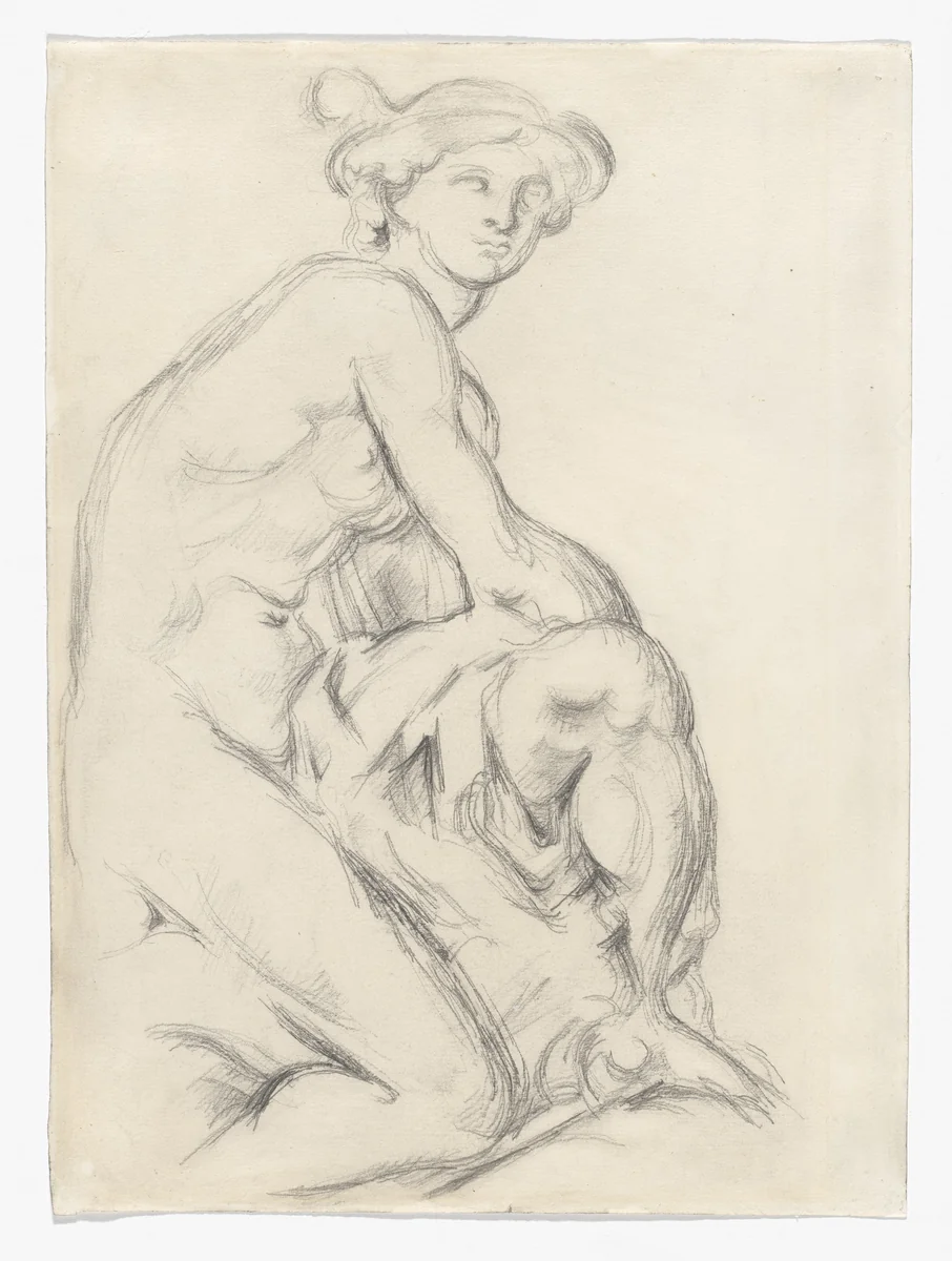 Mercury after Pigalle by Paul Cézanne, drawing, 1890