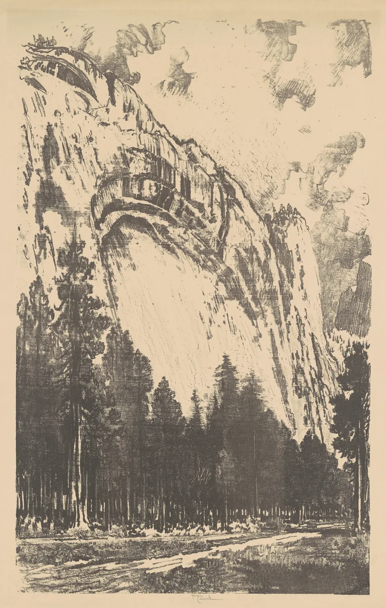 The Yosemite Valley by Joseph Pennell, print, 1912