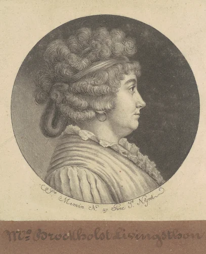 Catherine Keteltas Livingston by Charles B. J. Févret de Saint-Mémin, print, 1797-1798