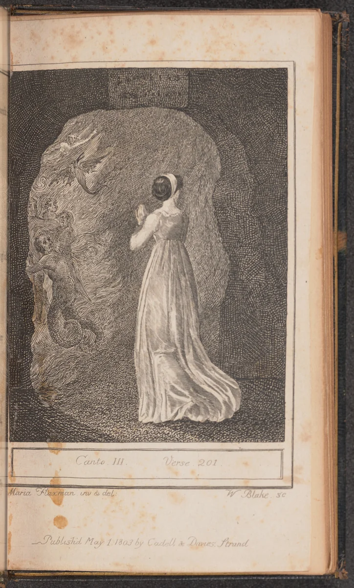 Canto III, Verse 201 by William Blake, print, 1803