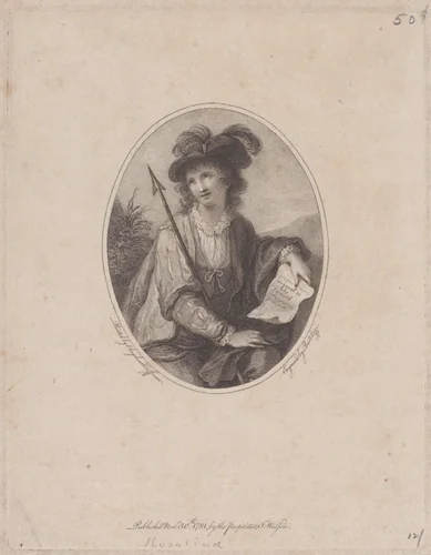 Rosalind by Francesco Bartolozzi, print, 1781