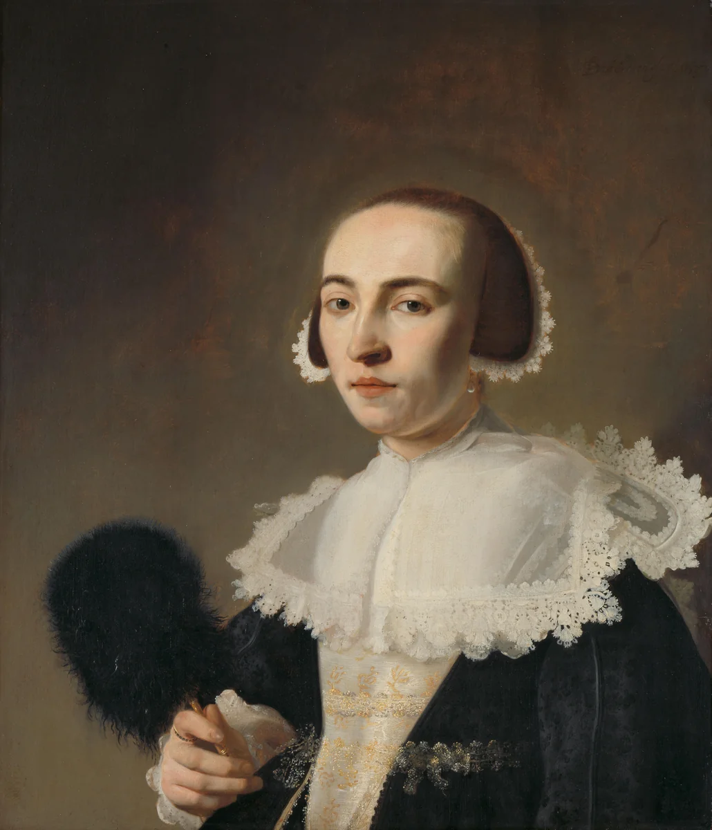 Portrait of a Woman by Pieter Dubordieu, painting, 1637