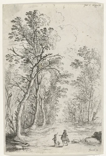 Bospad by Jan Fouceel, print, 1665-1679