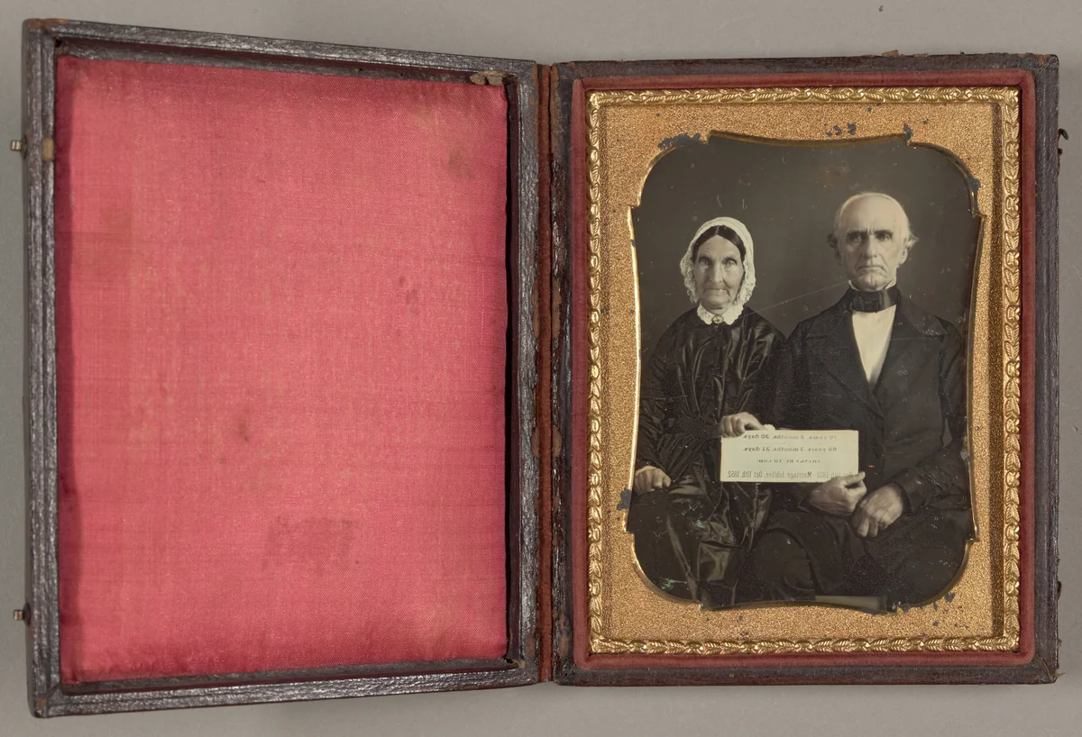 Untitled (Married Couple) by Artist Unknown, photograph, 1852