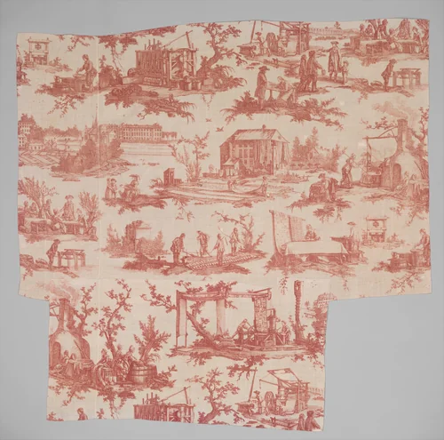Les travaux de la manufacture by Jean Baptiste Huet, textile, 1783