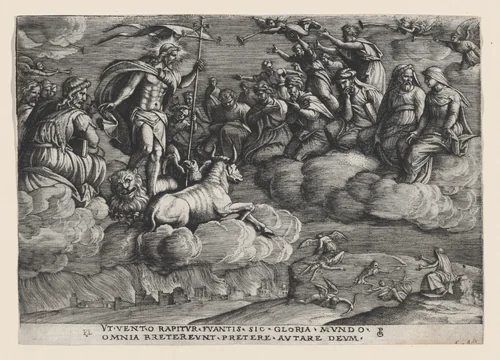 The Triumph of Eternity on Death, from The Triumph of Petrarch by Georg Pencz, print, 1534-1544
