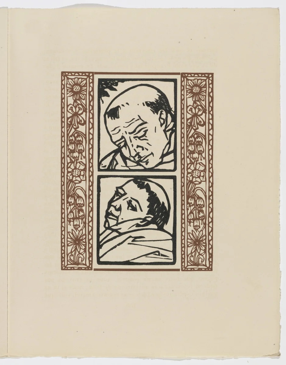 Plate (page 159) from Les Petites Fleurs de St. François (The Little Flowers of St. Francis) by Émile Bernard, illustrated book, 1928