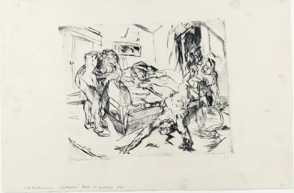 Night (Die Nacht) by Max Beckmann, print, 1914