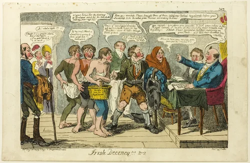 Irish Decency ! ! ! no. 2 by George Cruikshank, print, 1819