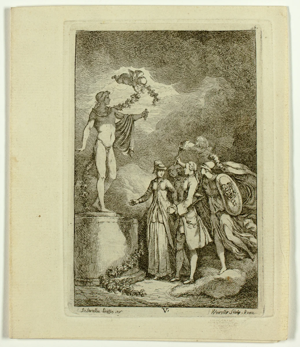 Plates 5-7, from Nella Venuta by Franz Edmund Weirotter, print, 1764