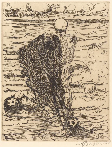 The Haul (Le coup de filet) by Albert Besnard, print, 1900