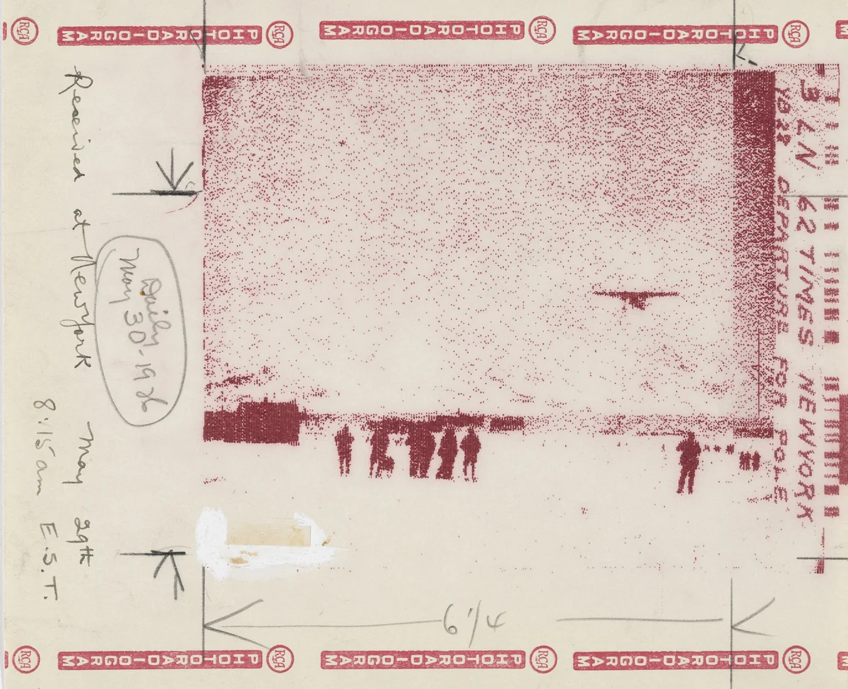 "Departure for the Pole" by Radio Corporation of America, photograph, 1926