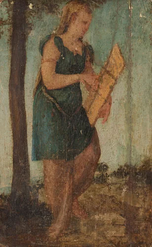 Woman with Shield by Unknown, painting, 1540-1570