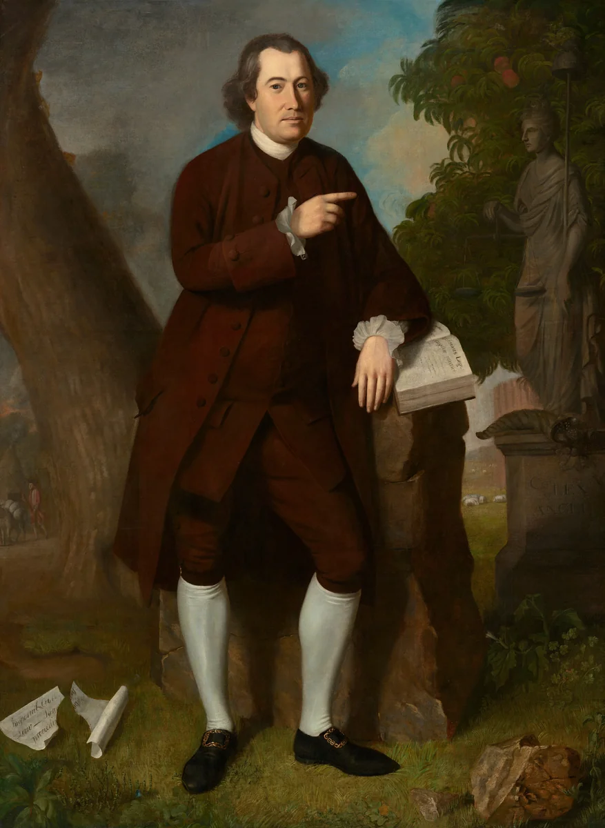 John Beale Bordley by Charles Willson Peale, painting, 1770