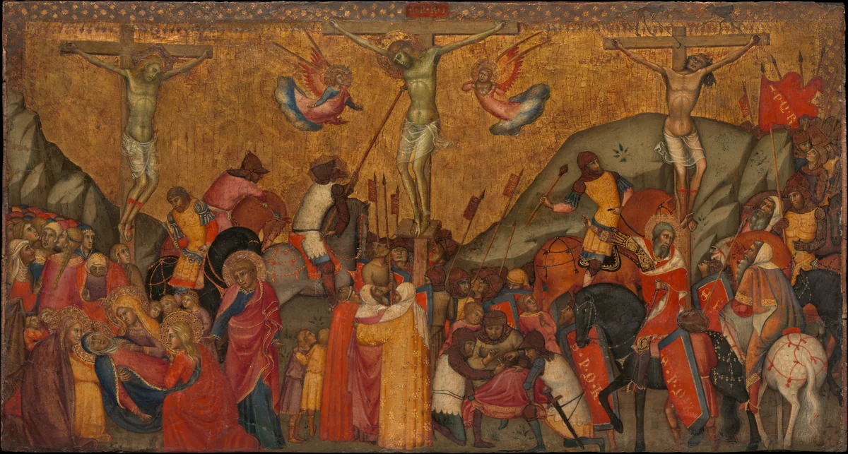 The Crucifixion by Andrea di Bartolo, painting, 1389-1428