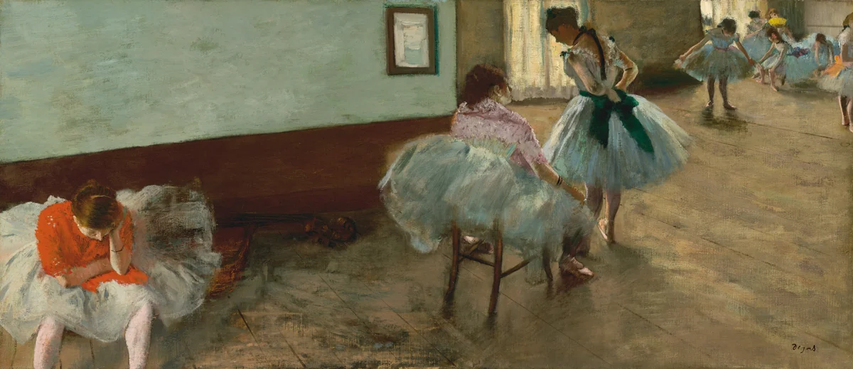 The Dance Lesson by Edgar Degas, painting, 1879