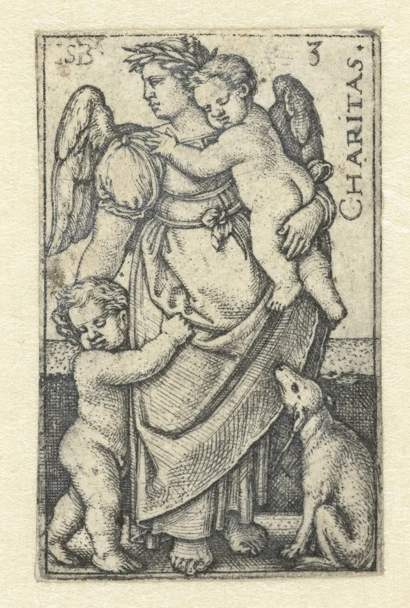 Liefde (Caritas) by Unknown, print, 1539