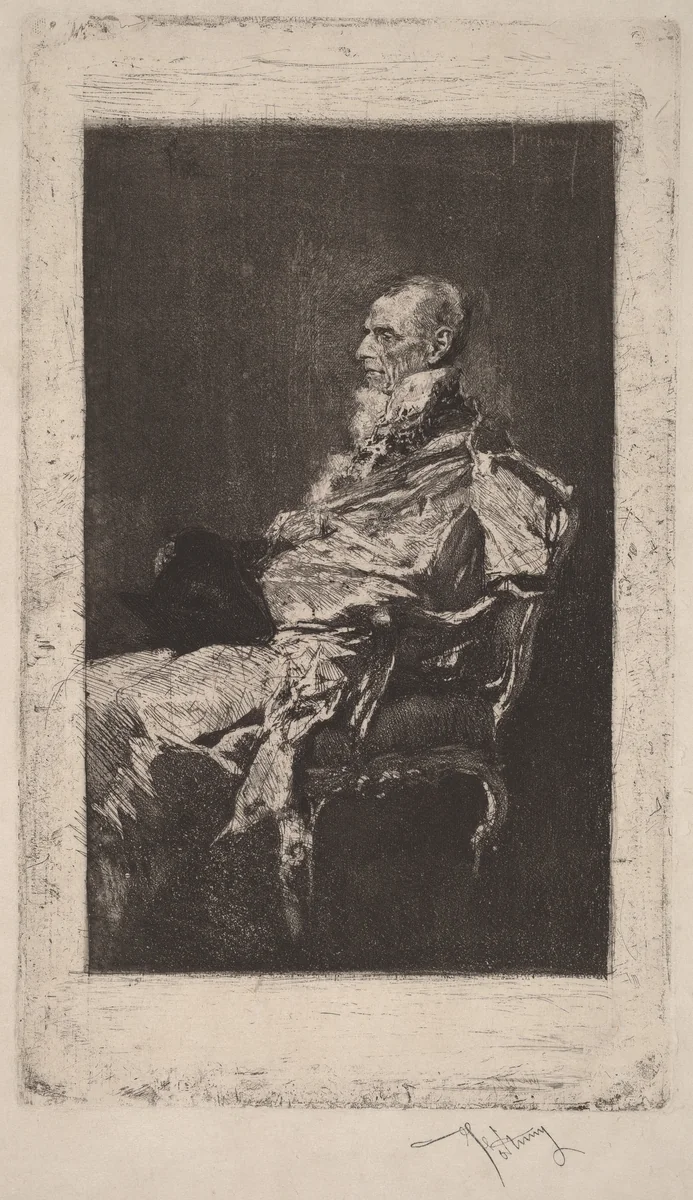 The Diplomat by Mariano Fortuny Marsal, print, 1868