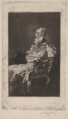 The Diplomat by Mariano Fortuny Marsal, print, 1868